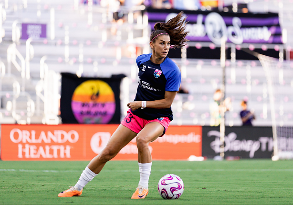 La futbolista estadounidense Alex Morgan
