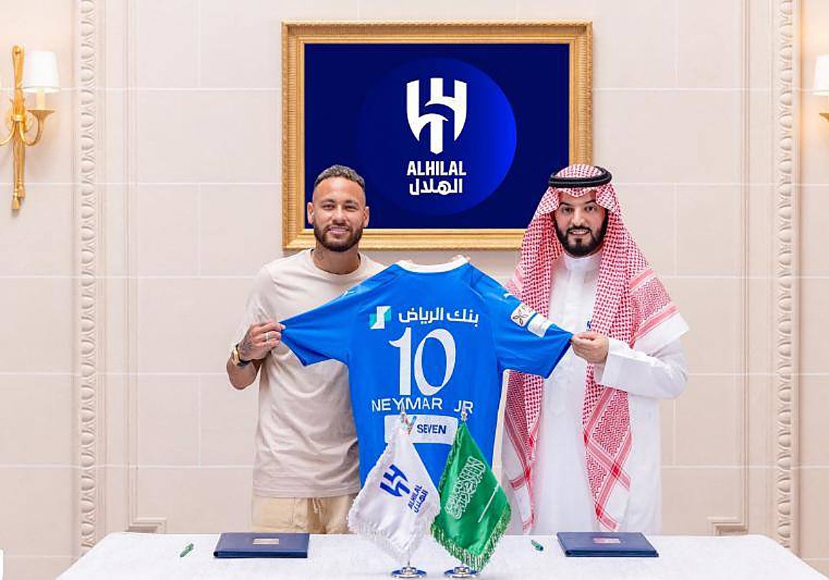 Neymar, presentado en el Al-Hilal, uno de los equipos de la Saudi Pro League