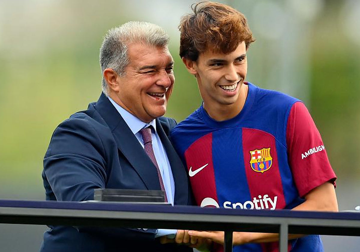 Joan Laporta y Joao Félix