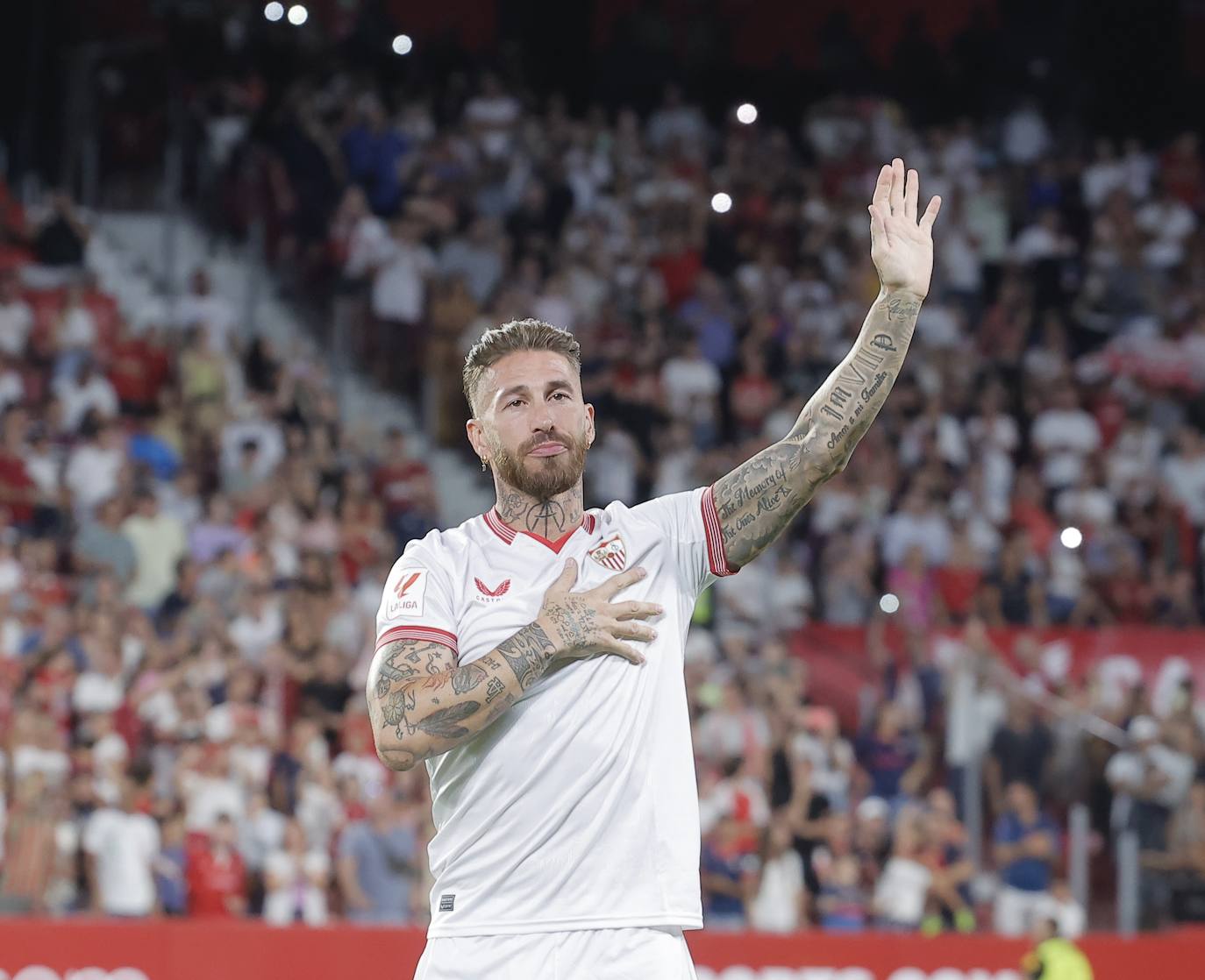 La presentación de Sergio Ramos como nuevo jugador del Sevilla FC
