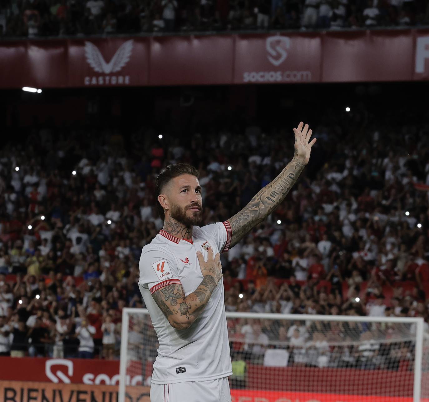 La presentación de Sergio Ramos como nuevo jugador del Sevilla FC