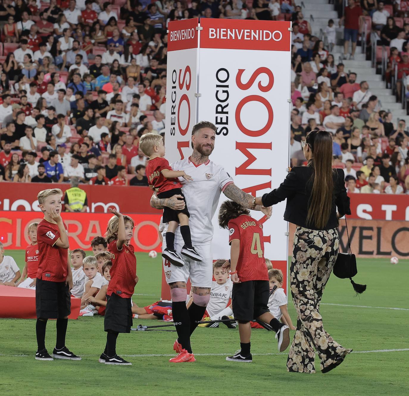 La presentación de Sergio Ramos como nuevo jugador del Sevilla FC