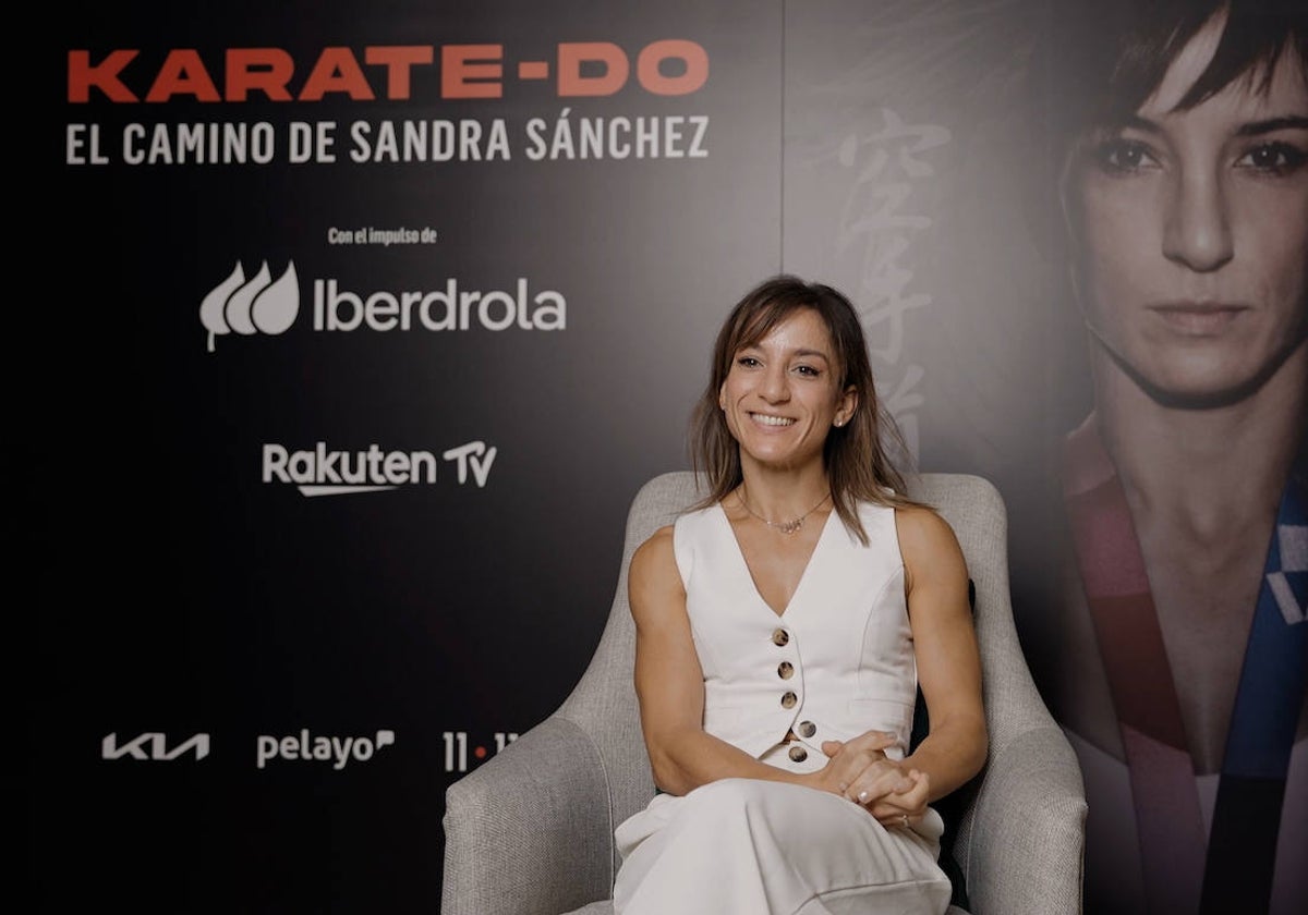 Sandra Sánchez, durante la entrevista