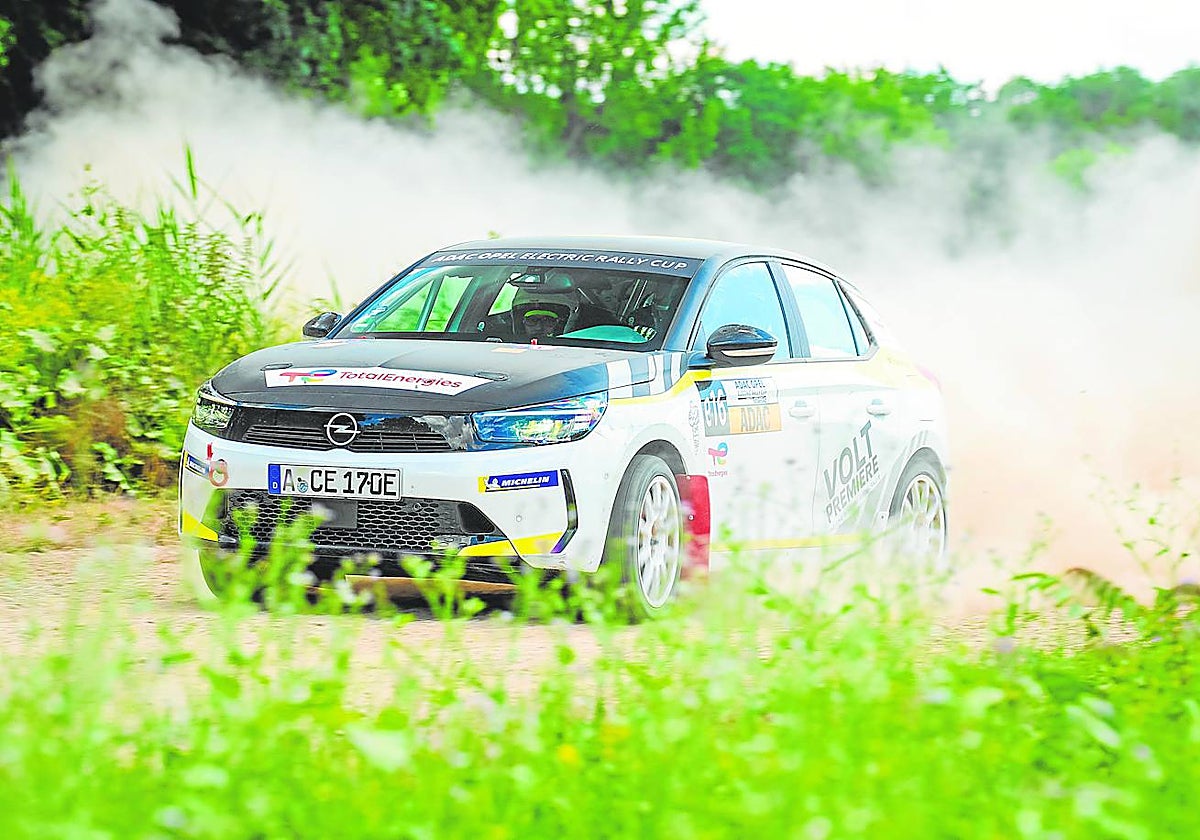 El rally eléctrico de Opel, durante sus pruebas en Viena