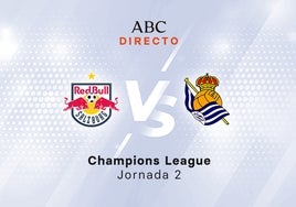 Salzburgo - Real Sociedad, estadísticas del partido de Champions