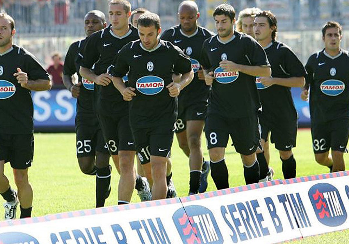 La Juventus, en su etapa en la Serie B tras ser descendido por vía administrativa