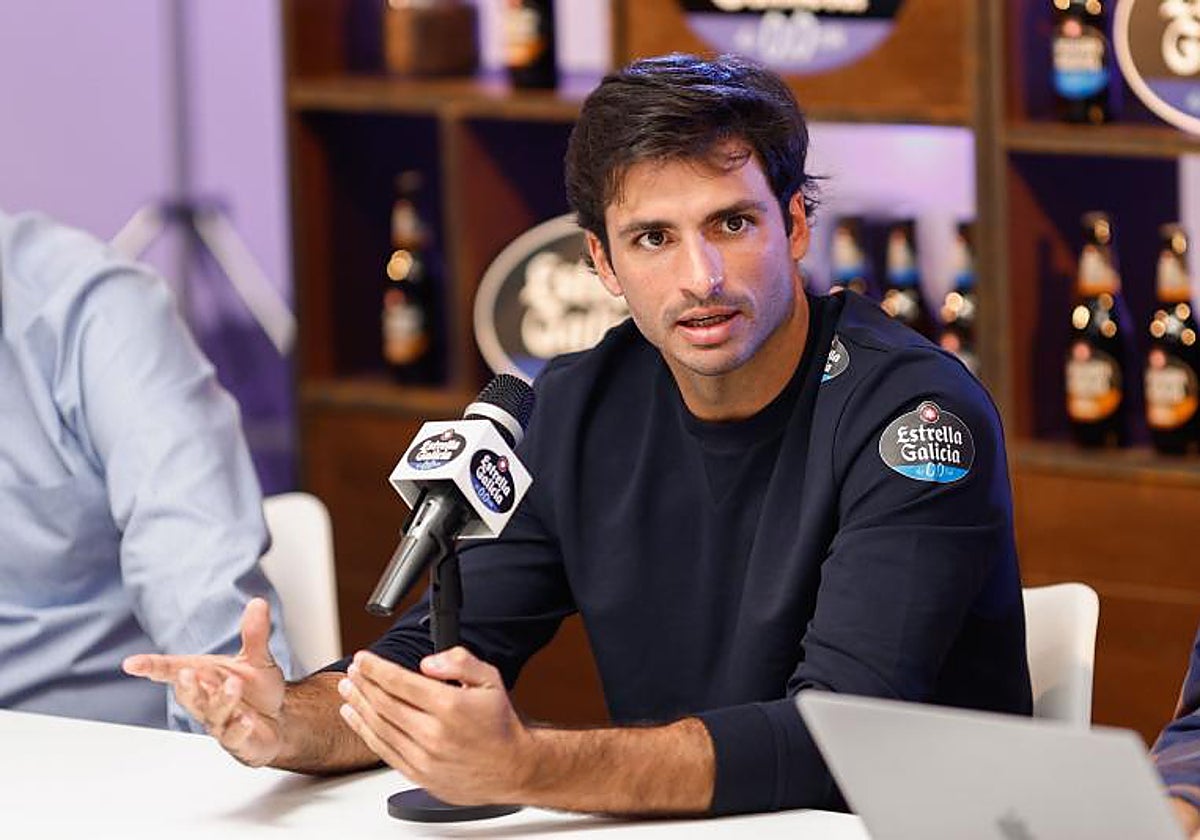 Carlos Sainz, en la mesa redonda celebrada en Madrid