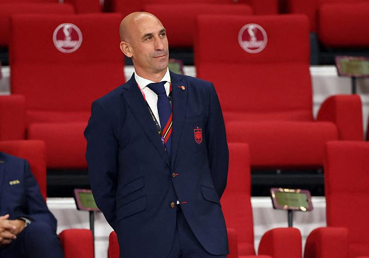 Luis Rubiales, expresidente de la RFEF, durante el Mundial de Qatar 2022