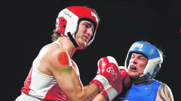 El presidente de Canadá, Justin Trudeau, en un combate de boxeo