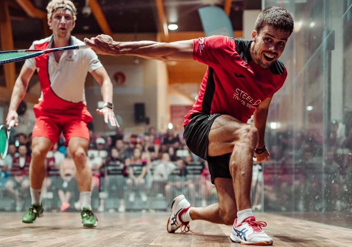 Edmon López, jugador de la selección española, en el Open de Escocia