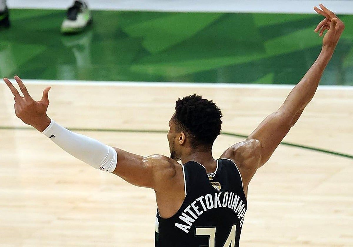 Antetokounmpo, tras proclamarse campeón de la NBA con los Bucks