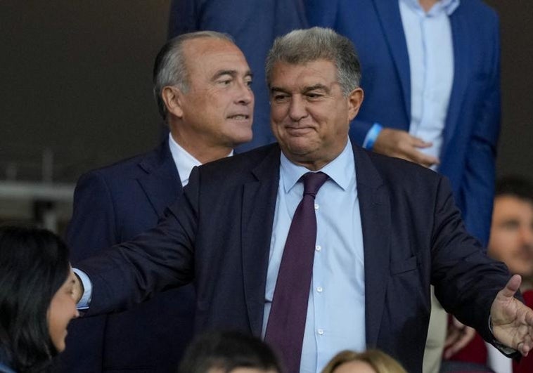 El presidente del Barça, Joan Laporta