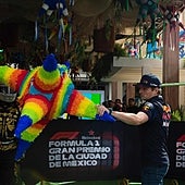 Ultras futboleros contra Verstappen: el campeón, con guardaespaldas en México