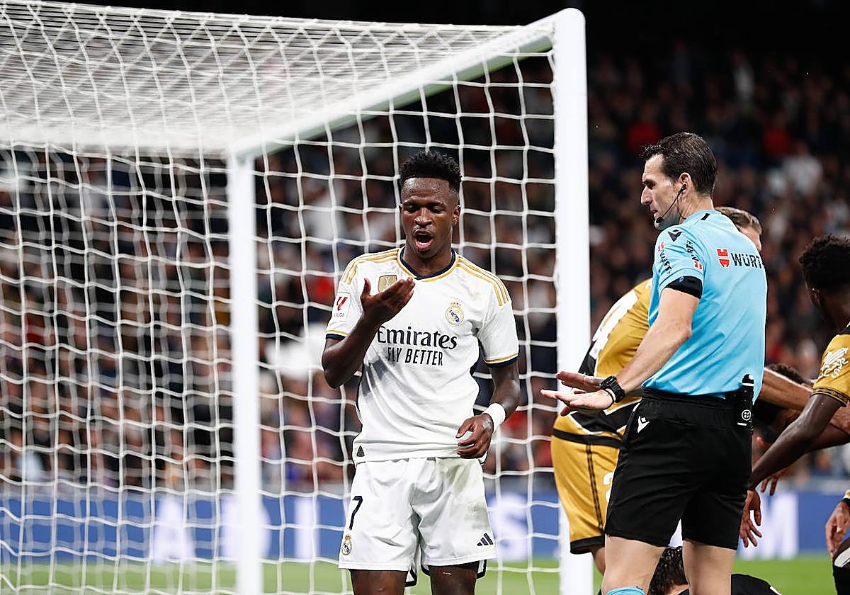 Vinícius, en el partido ante el Rayo