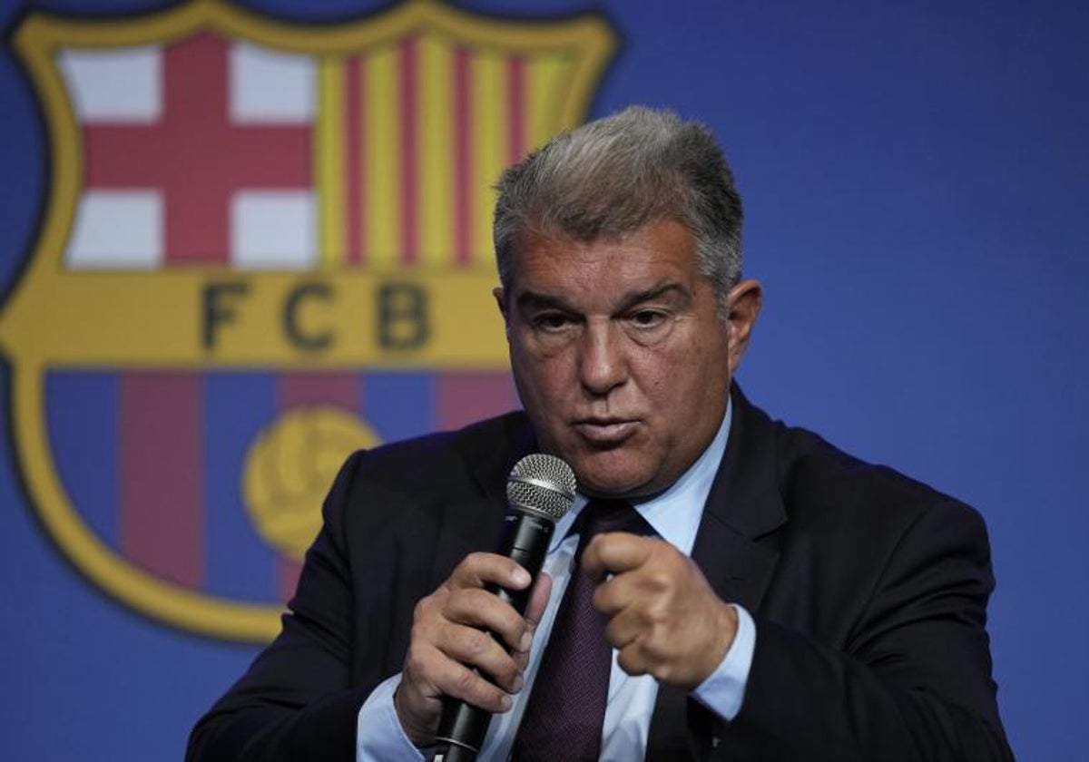 El presidente del Barça, Joan Laporta