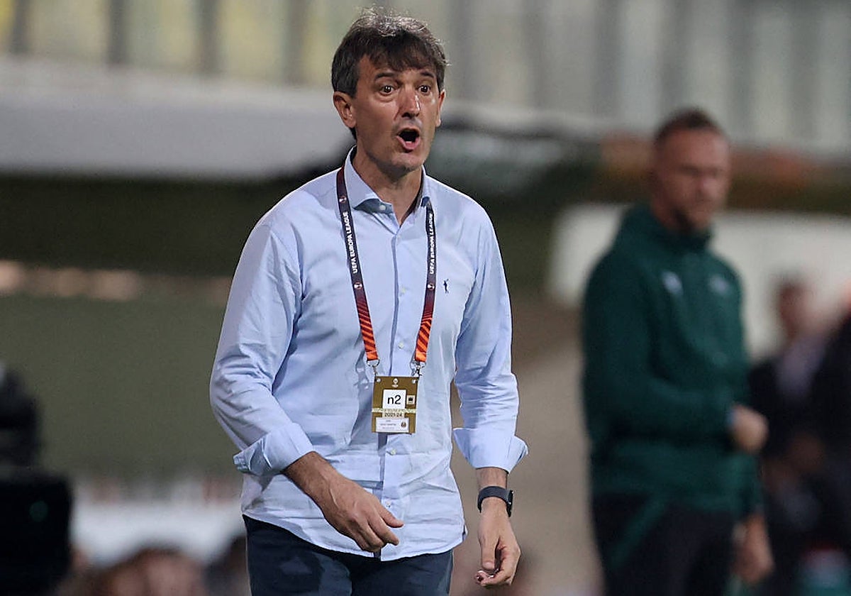 Pacheta, durante el partido ante el Maccabi Haifa