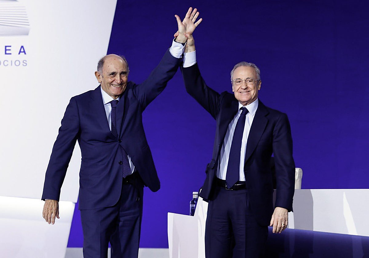 Florentino Pérez, junto a Pirri, nuevo presidente de honor