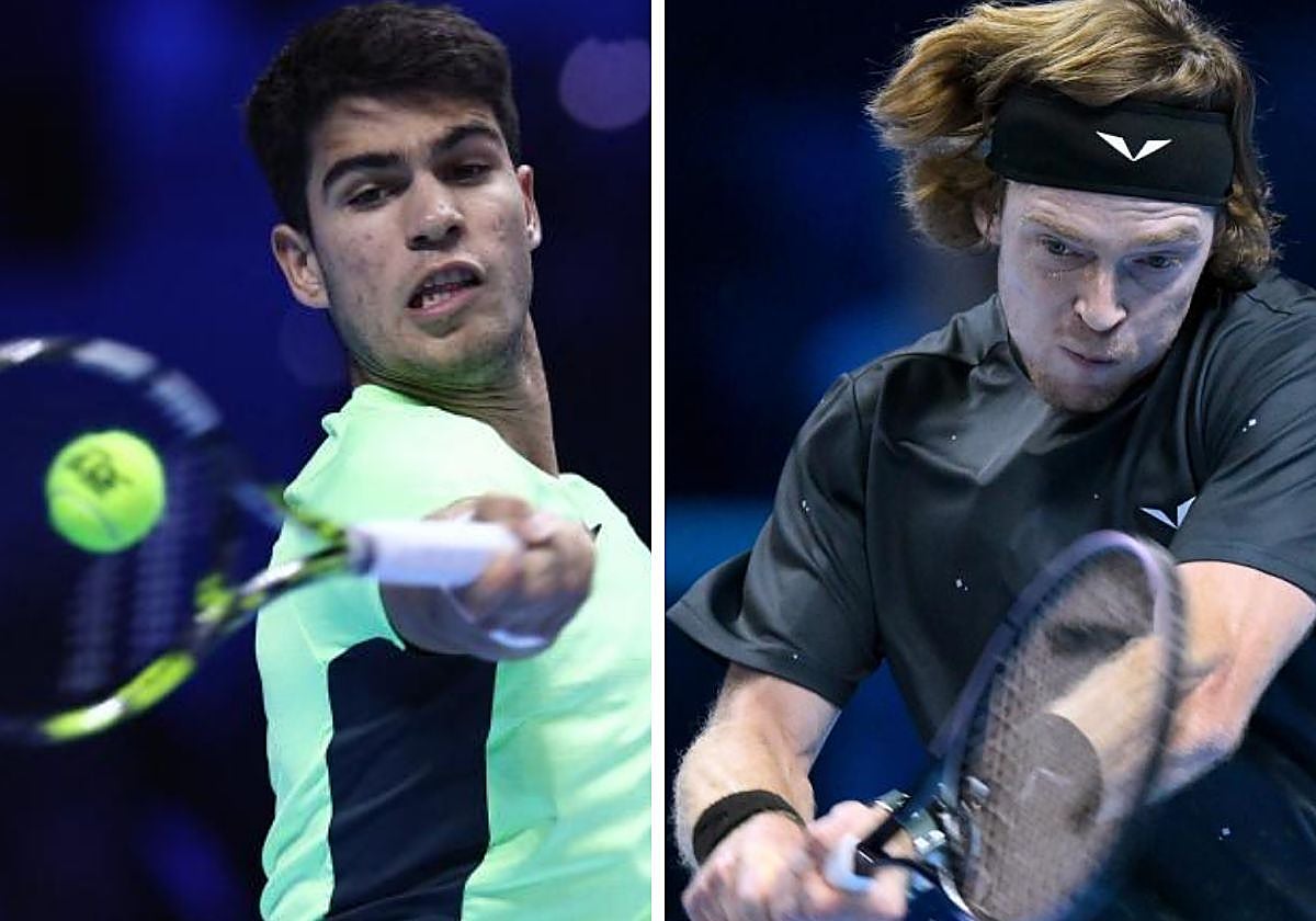 Carlos Alcaraz y Andrey Rublev