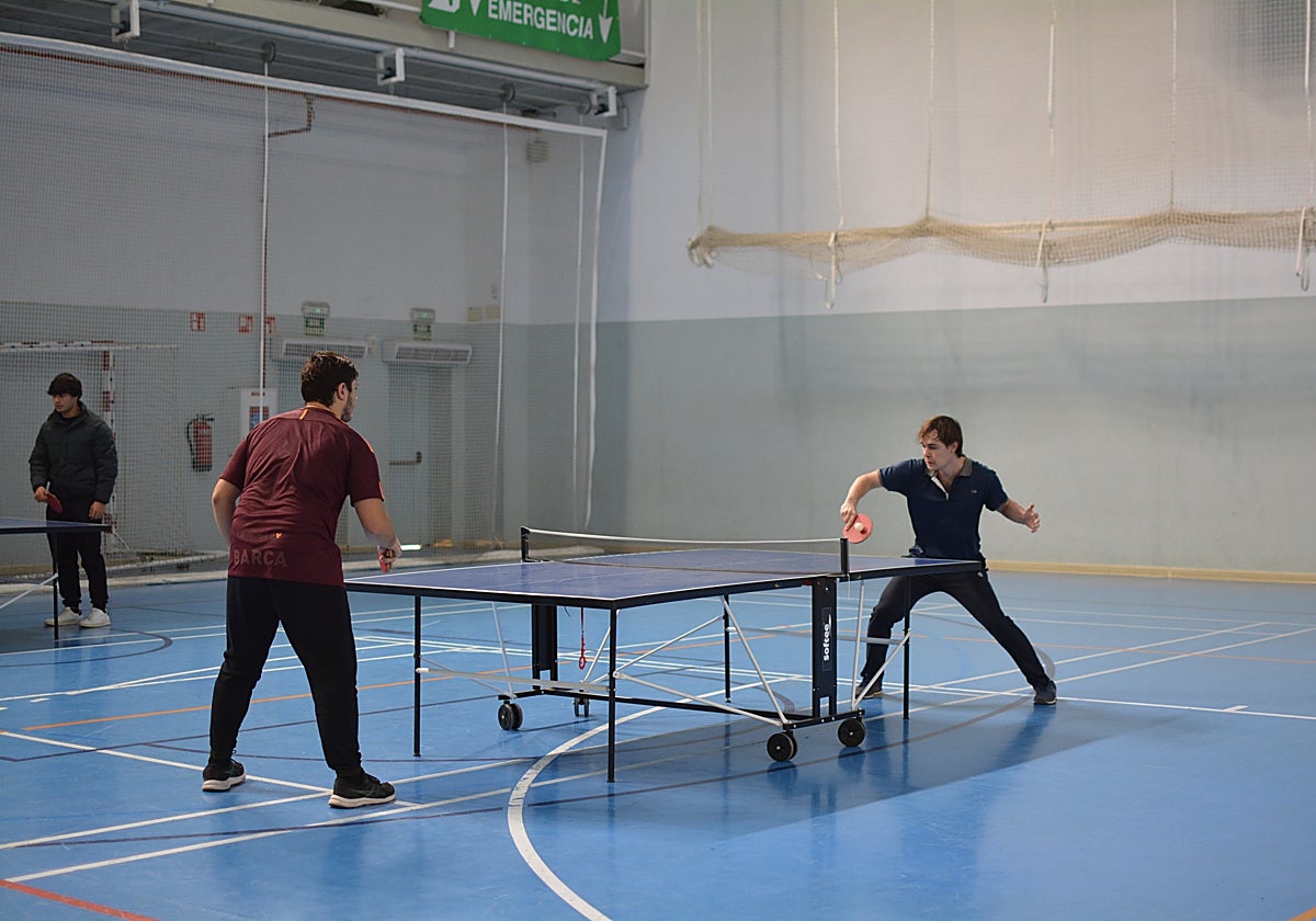 Pablo Sanz disputando un partido en el Sadus