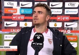 Pedrosa: «Al Sevilla hay que respetarlo un poquito más»