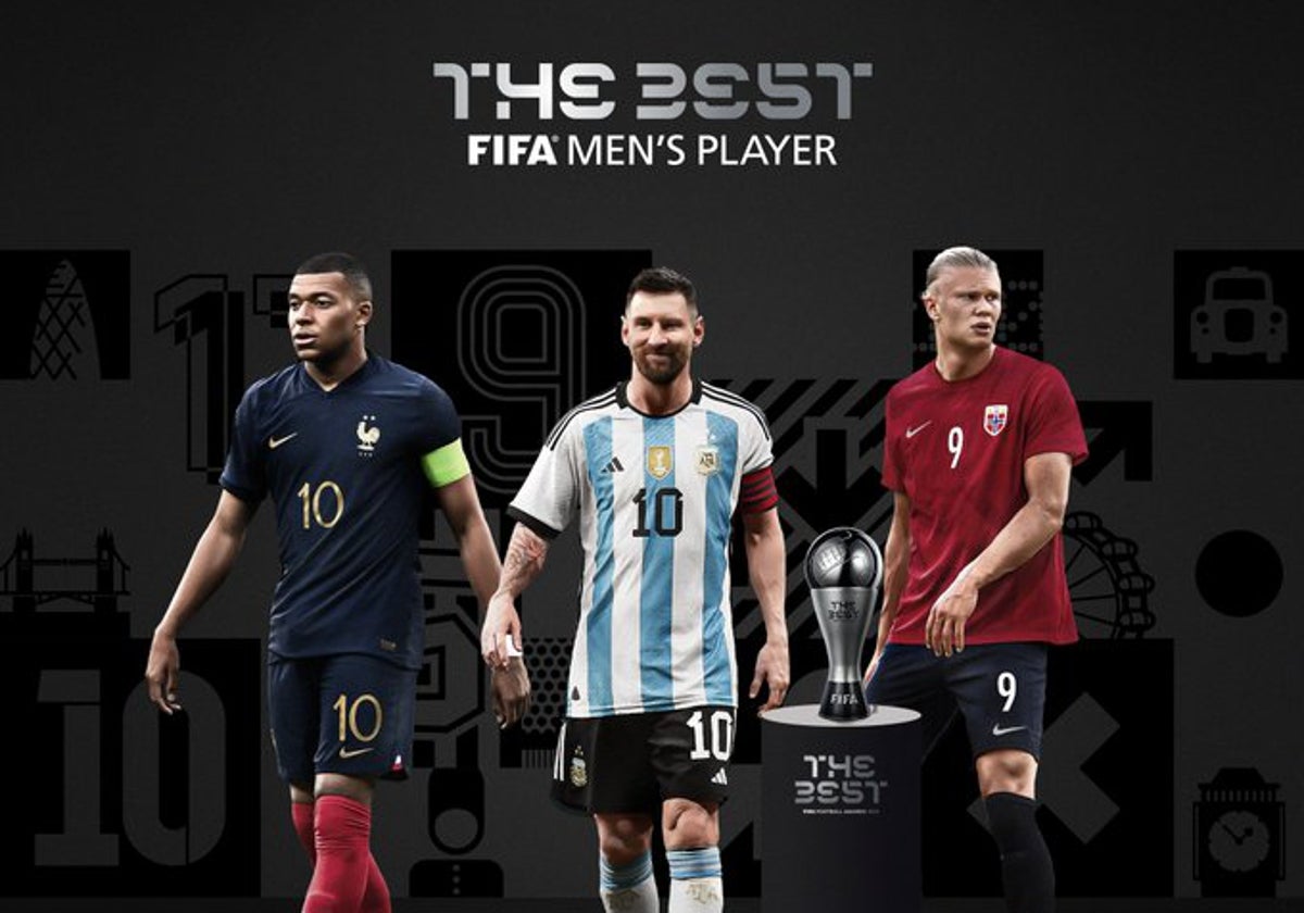 Leo Messi, Kylian Mbappé y Erling Haaland, finalistas al The Best