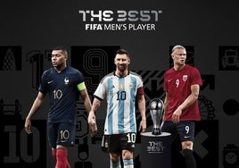 Messi, Mbappé y Haaland, finalistas al The Best