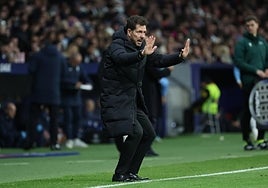 Simeone: «Debemos generar fuera de casa  lo que generamos en el Metropolitano»