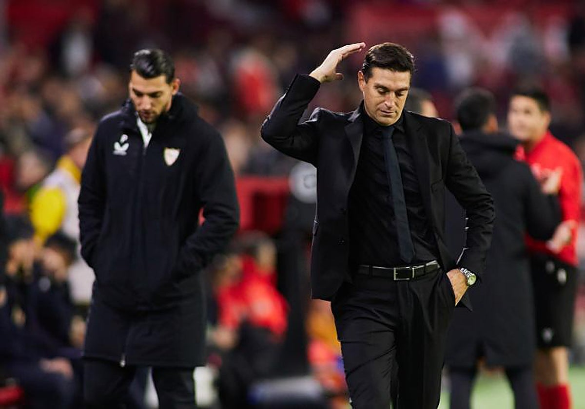 Diego Alonso, durante el partido ante el Getafe