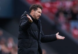 Simeone , sobre la carga de partidos: «Lo tenemos que aceptar como que a nadie le importa»