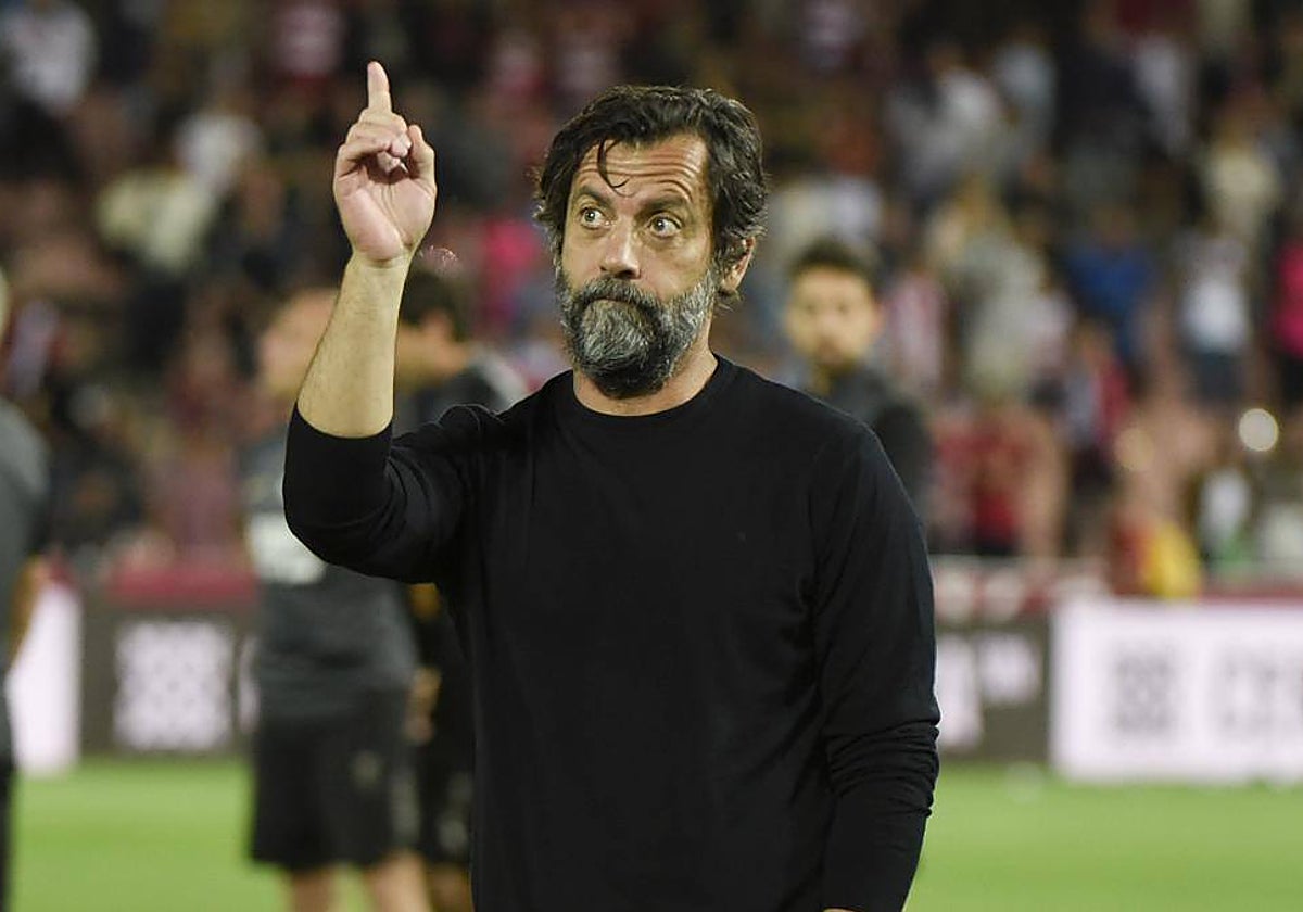Quique Sánchez Flores, en un partido