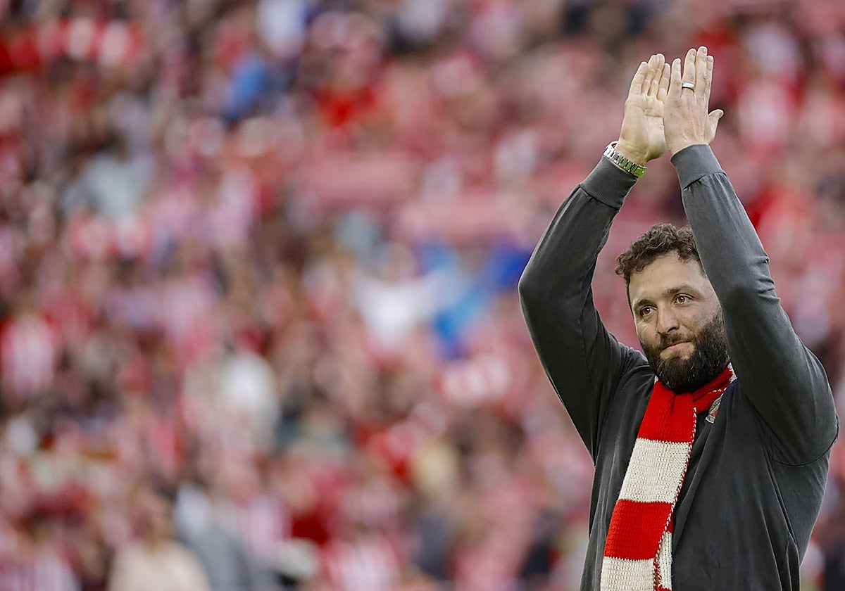 Jon Rahm, el sábado en San Mamés