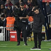 Xavi: «La primera parte que hemos hecho es inaceptable, al equipo le ha faltado alma»