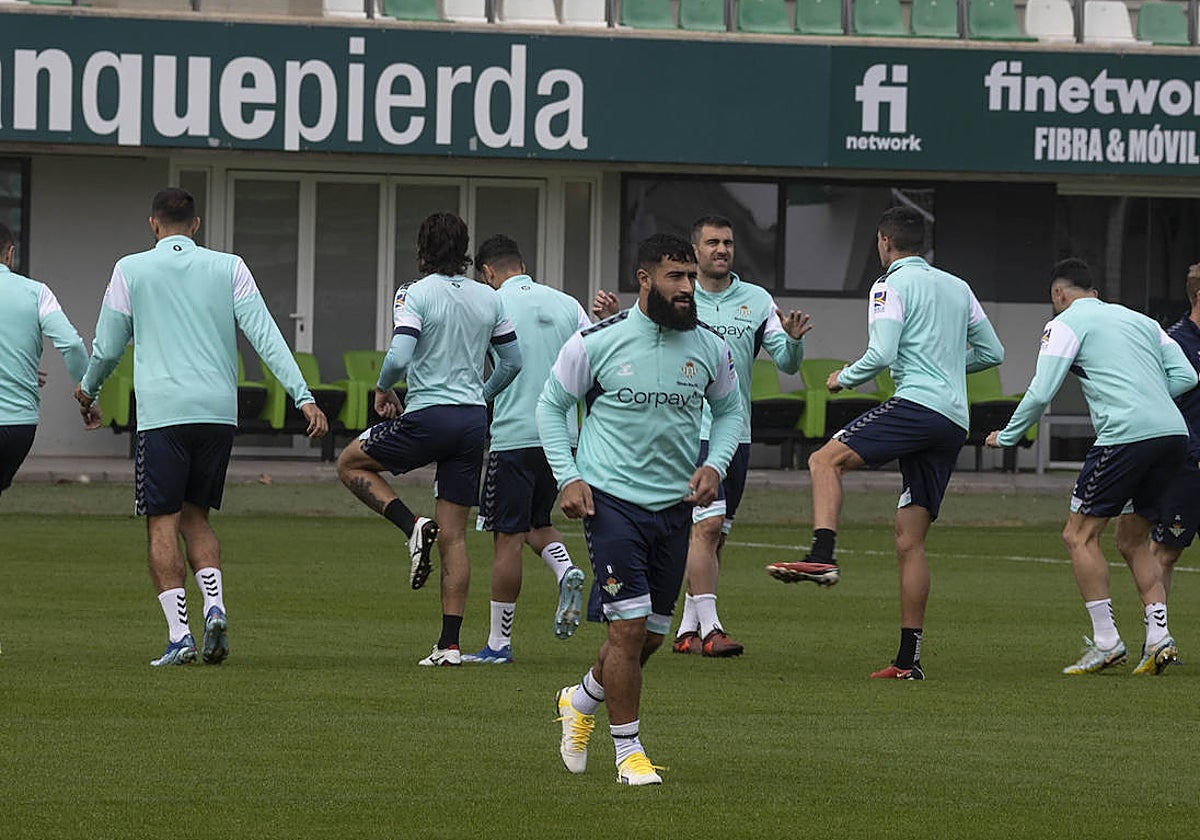 Nabil Fekir, en un entrenamiento