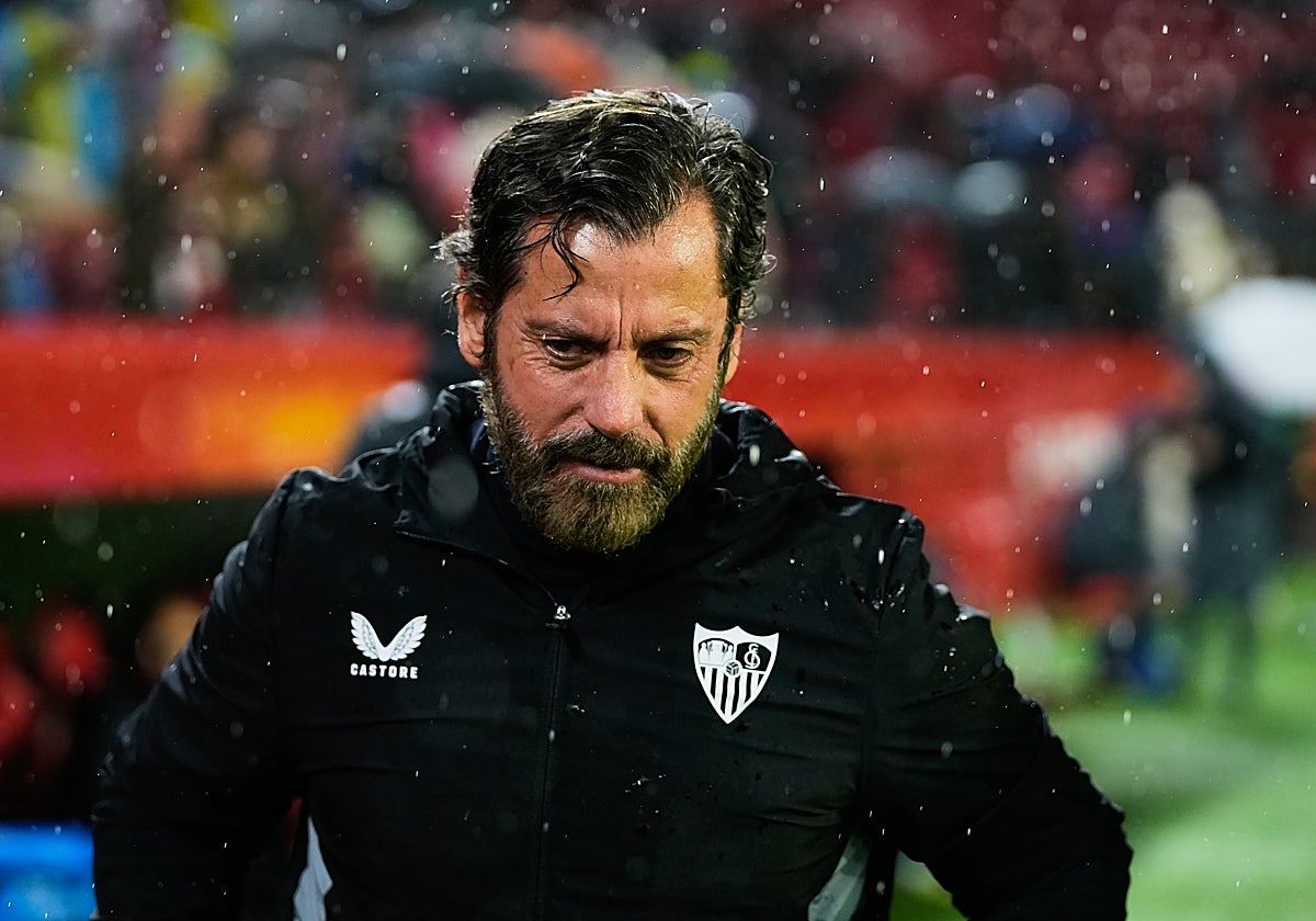 Quique Sánchez Flores, durante el duelo del pasado jueves ante el Athletic