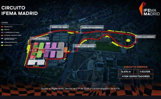 F1 en Madrid, presentación en directo: recorrido del circuito y trazado