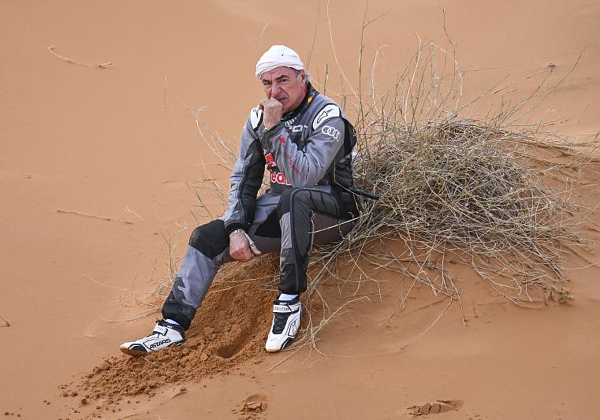 Carlos Sainz, en la arena de Arabia Saudí