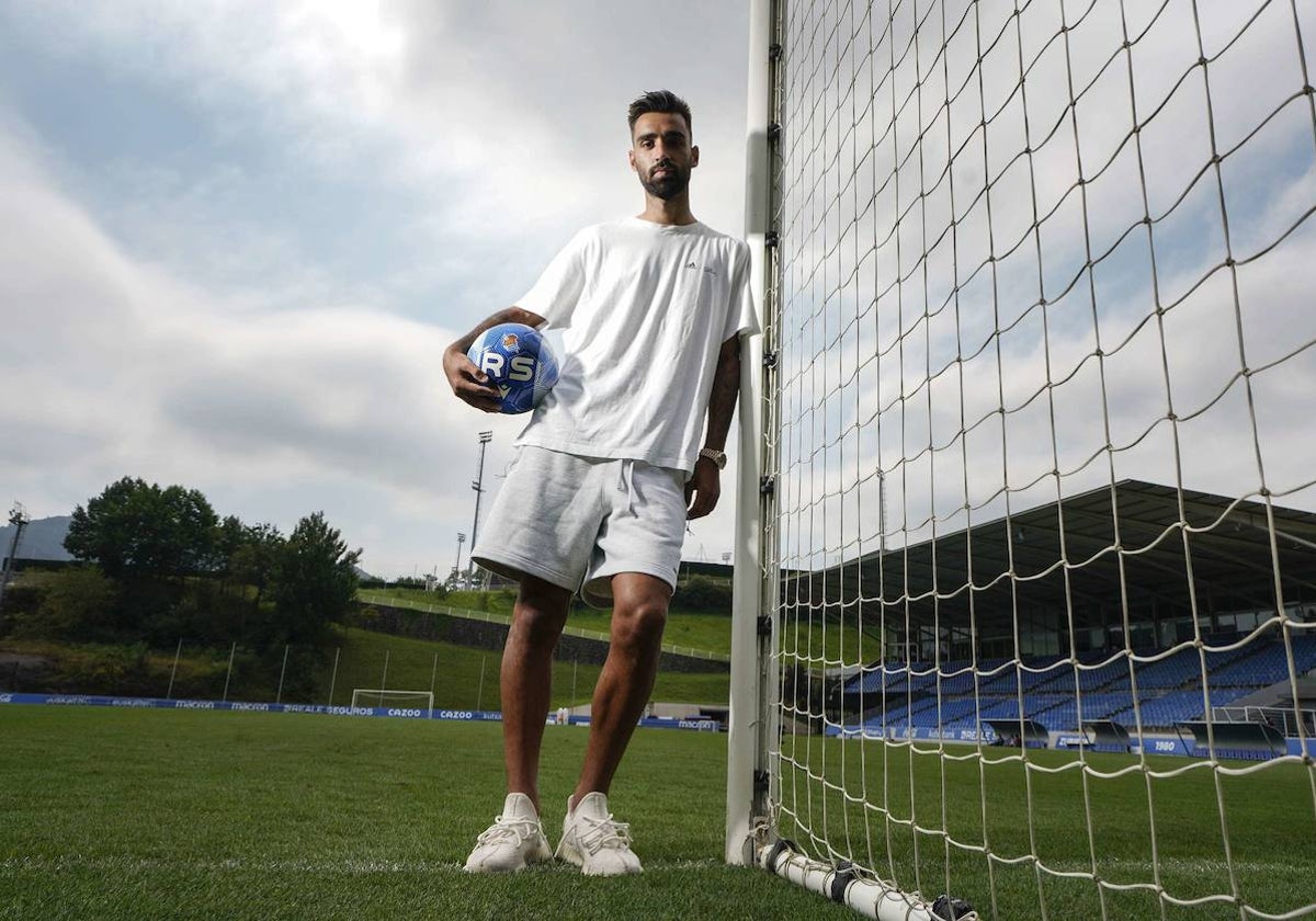 Méndez, en la ciudad deportiva de la Real Sociedad