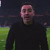 Xavi, a la cámara de televisión: «Es una vergüenza»