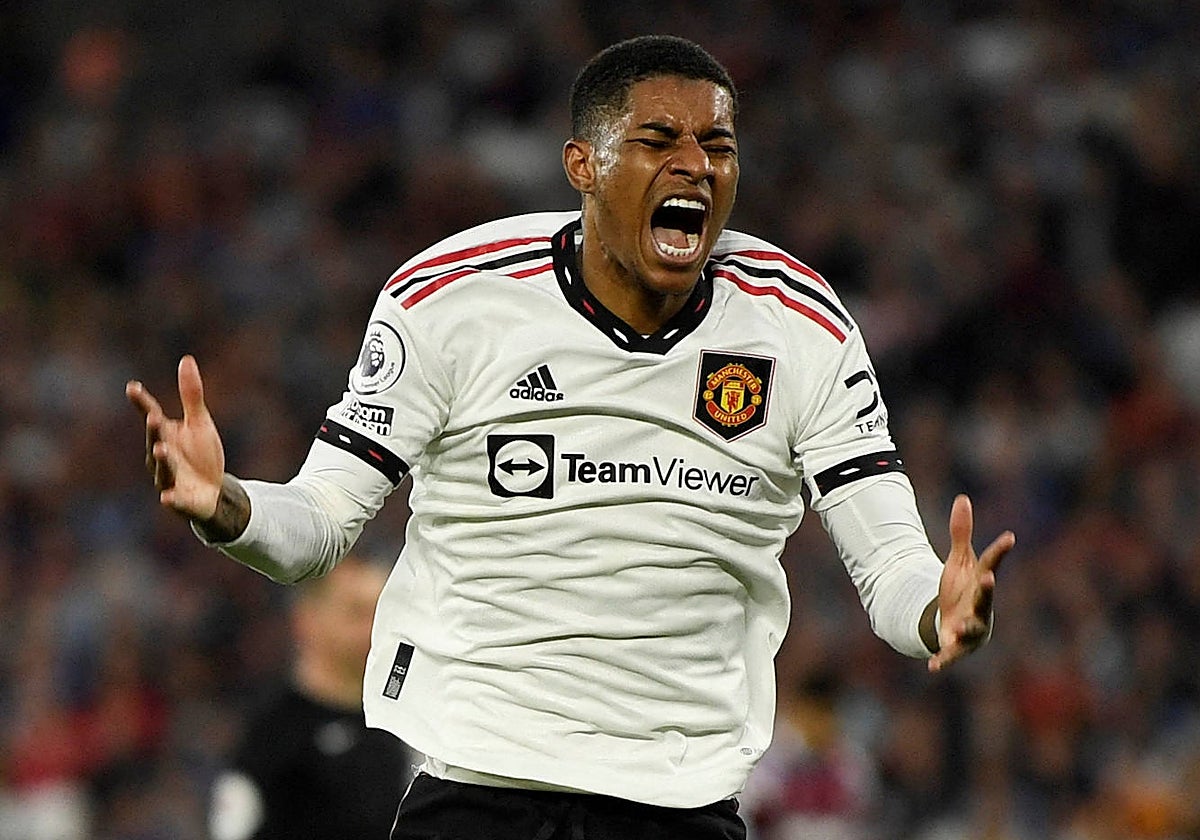 Rashford, en un partido del Manchester United