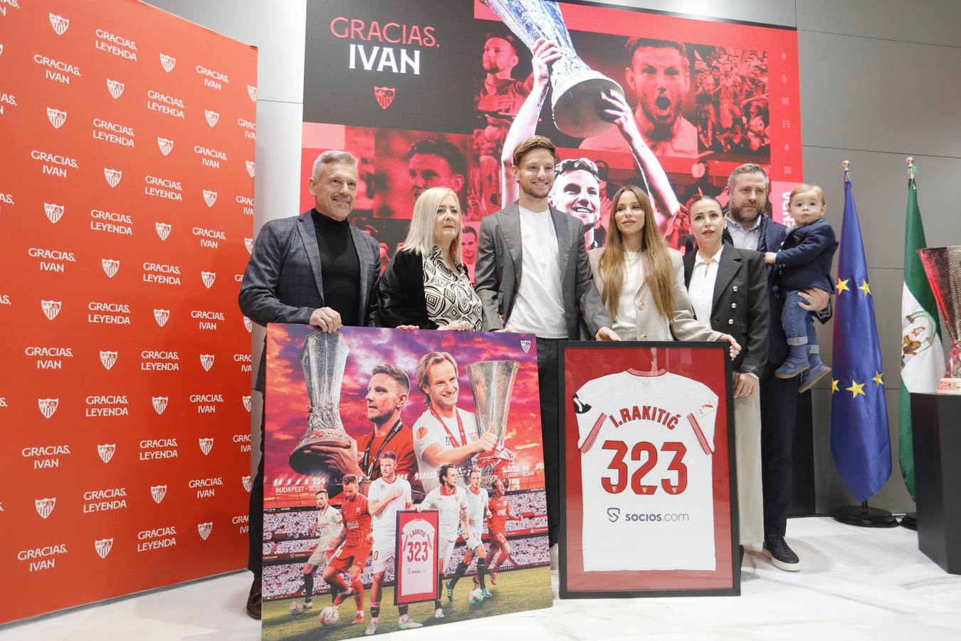 Acto de despedida de Iván Rakitic del Sevilla FC