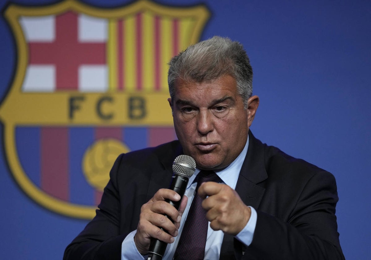 Joan Laporta, presidente del Fútbol Club Barcelona