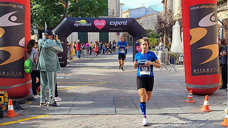 Imagen de Juana durante una carrera