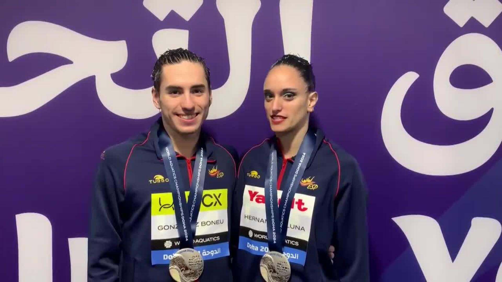 Dennis González Y Mireia Hernández Medalla De Plata De Dúo Libre Mixto En Doha 