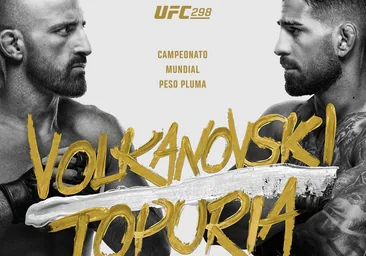 Topuria - Volkanovski: Horario y dónde ver en televisión y online en España la pelea de UFC 298