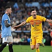 Victoria arrastrada del Barça ante el Celta en Balaídos