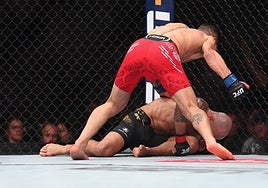 Las mejores imágenes del combate entre Topuria y Volkanovski