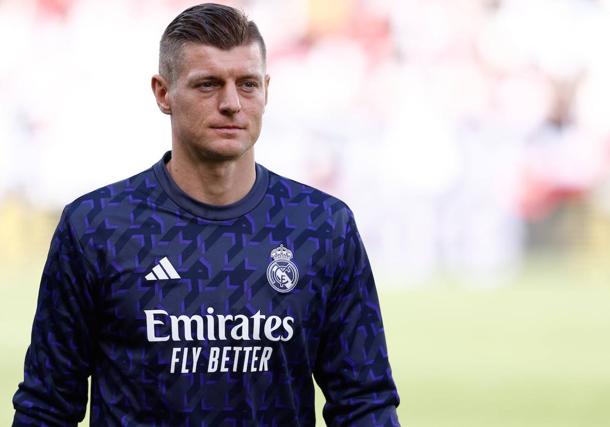 Kroos, antes de jugar un partido con el Real Madrid