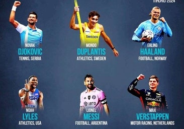 Estos son los deportistas nominados a los premios Laureus 2024