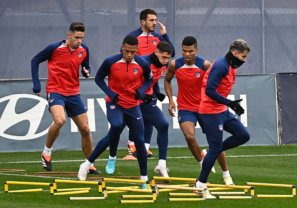 Entrenamiento del Atlético de Madrid de este sábado