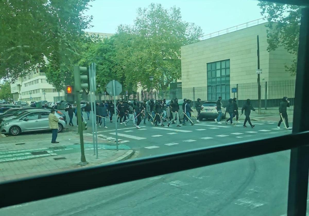 Imagen de los incidentes de octubre en Sevilla